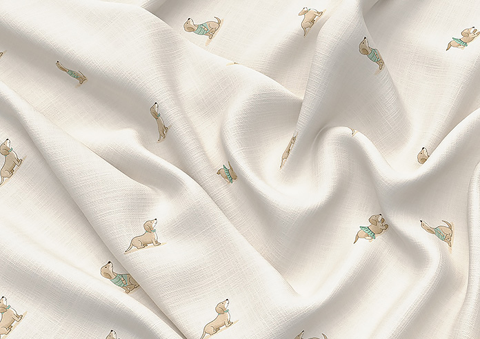 Dasching About, Puppy Biscuit - Made to Measure Curtains - Image 4